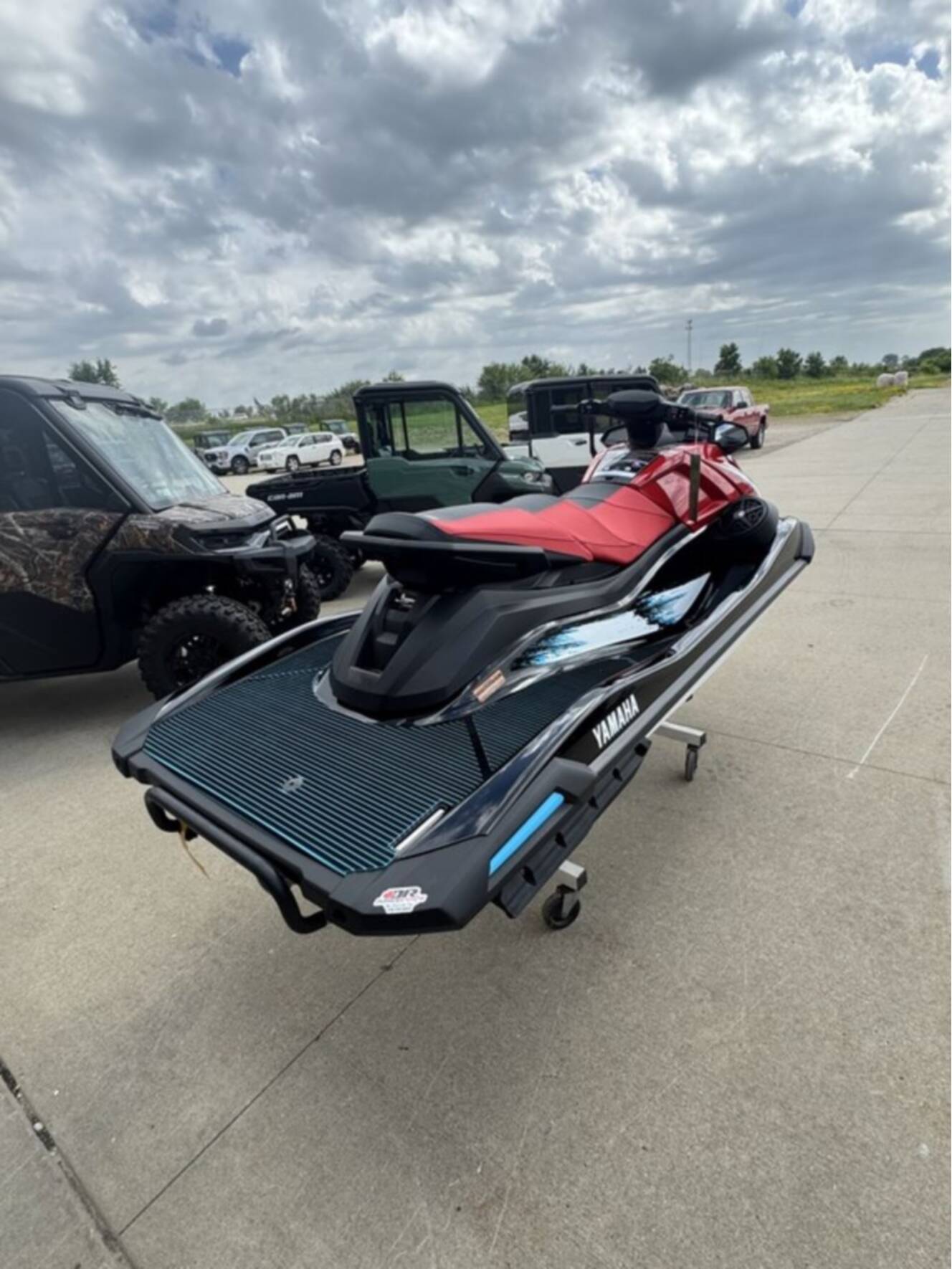 A photo of this 2026 Yamaha VX Deluxe Red