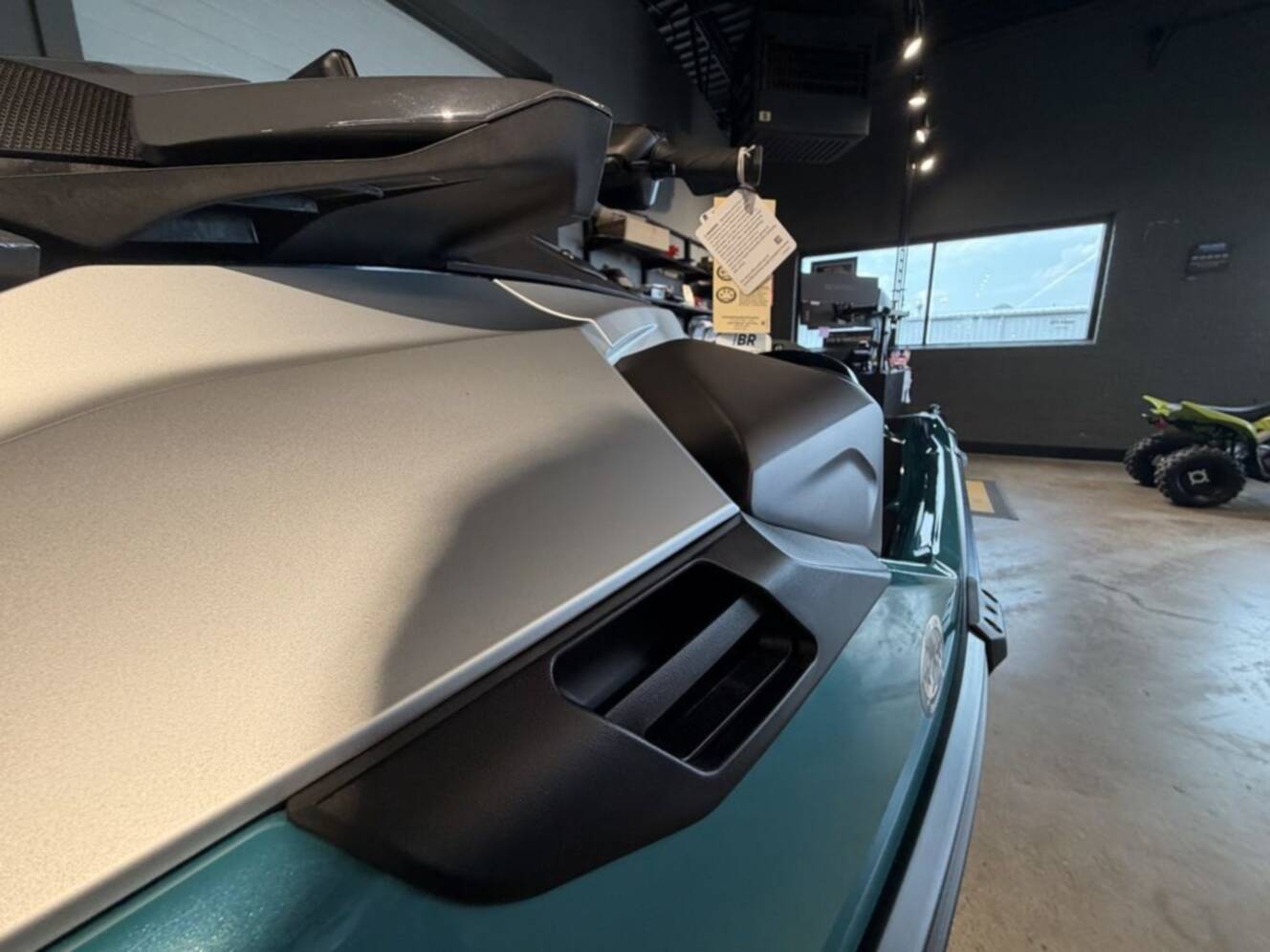 A photo of this 2026 Sea-Doo GTX Limited 325 Teal Metallic