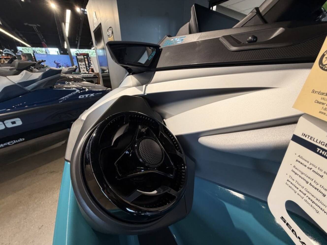 A photo of this 2026 Sea-Doo GTX Limited 325 Teal Metallic