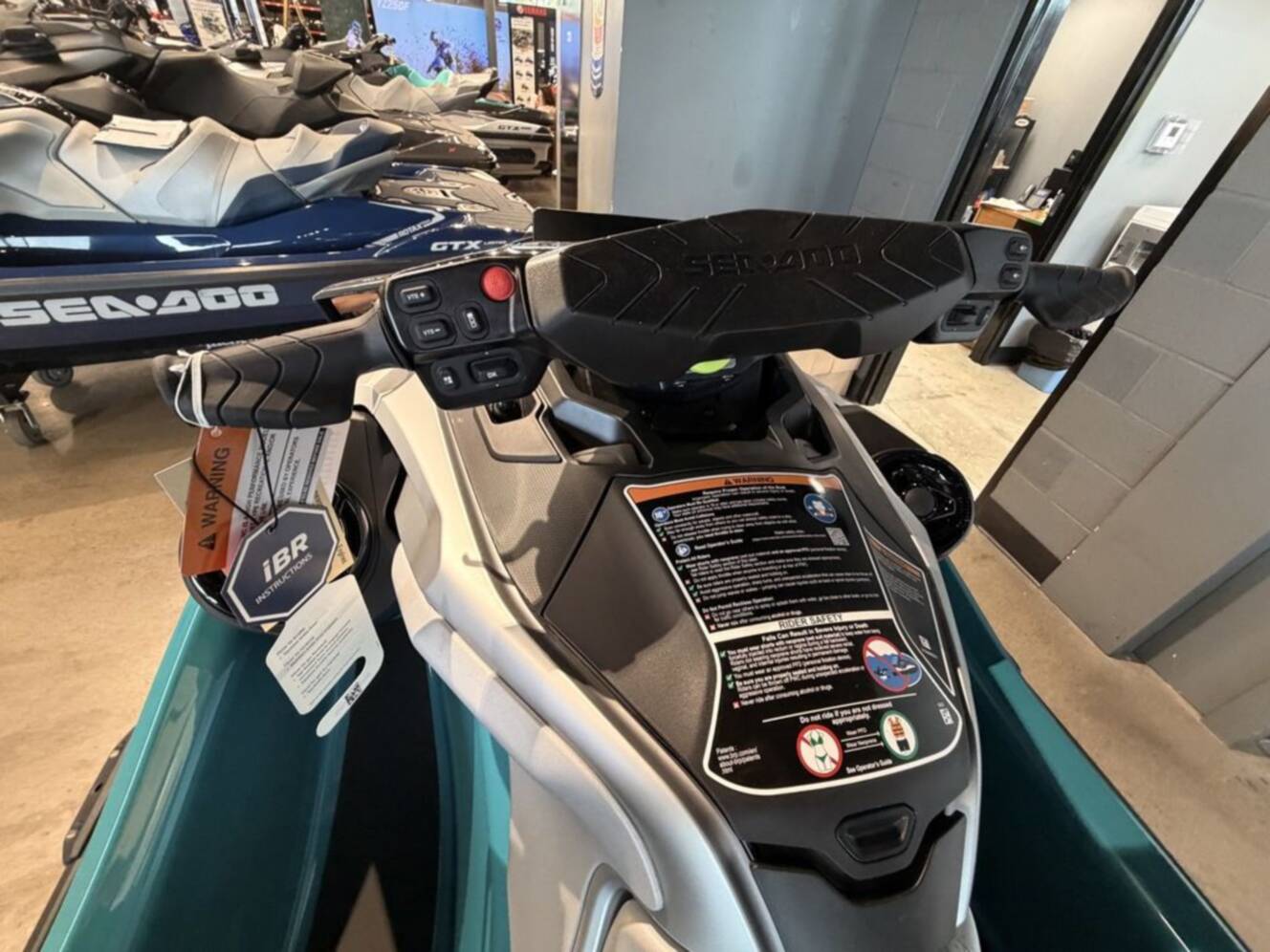 A photo of this 2026 Sea-Doo GTX Limited 325 Teal Metallic