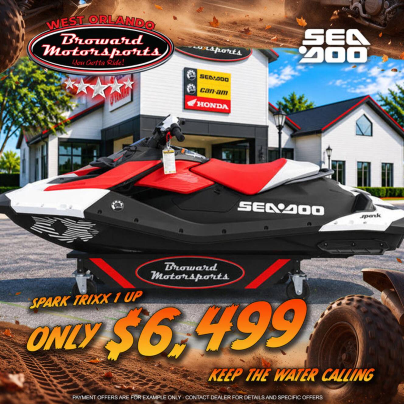 A photo of this 2025 Sea-Doo Spark Trixx for 1 Rotax® 900 ACE - 90 iBR and Au