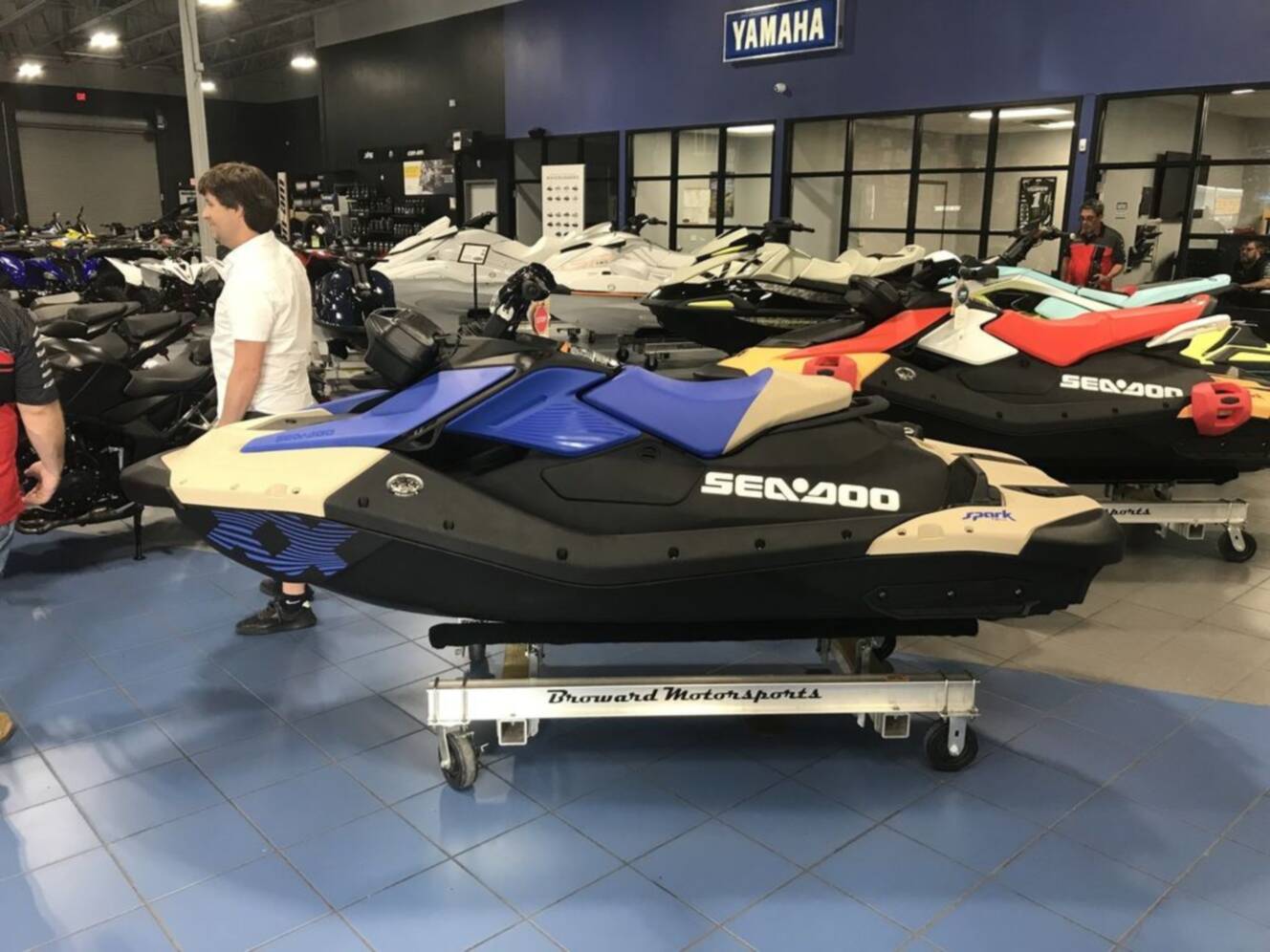 A photo of this 2025 Sea-Doo Spark Trixx for 1 Rotax® 900 ACE - 90 iBR and Au