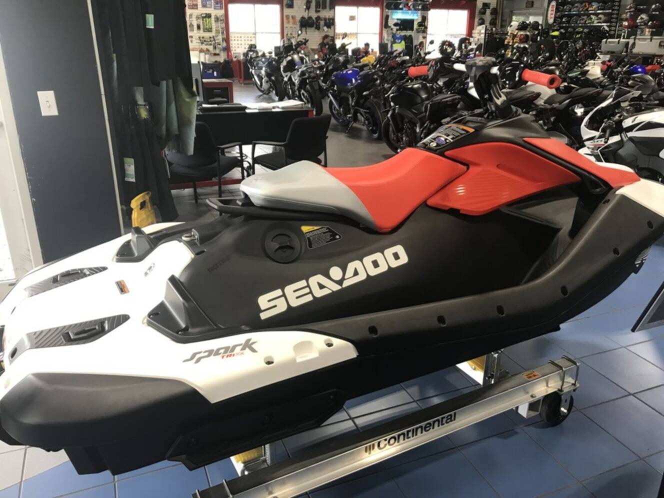 A photo of this 2025 Sea-Doo Spark Trixx for 1 Rotax® 900 ACE - 90 iBR and Au