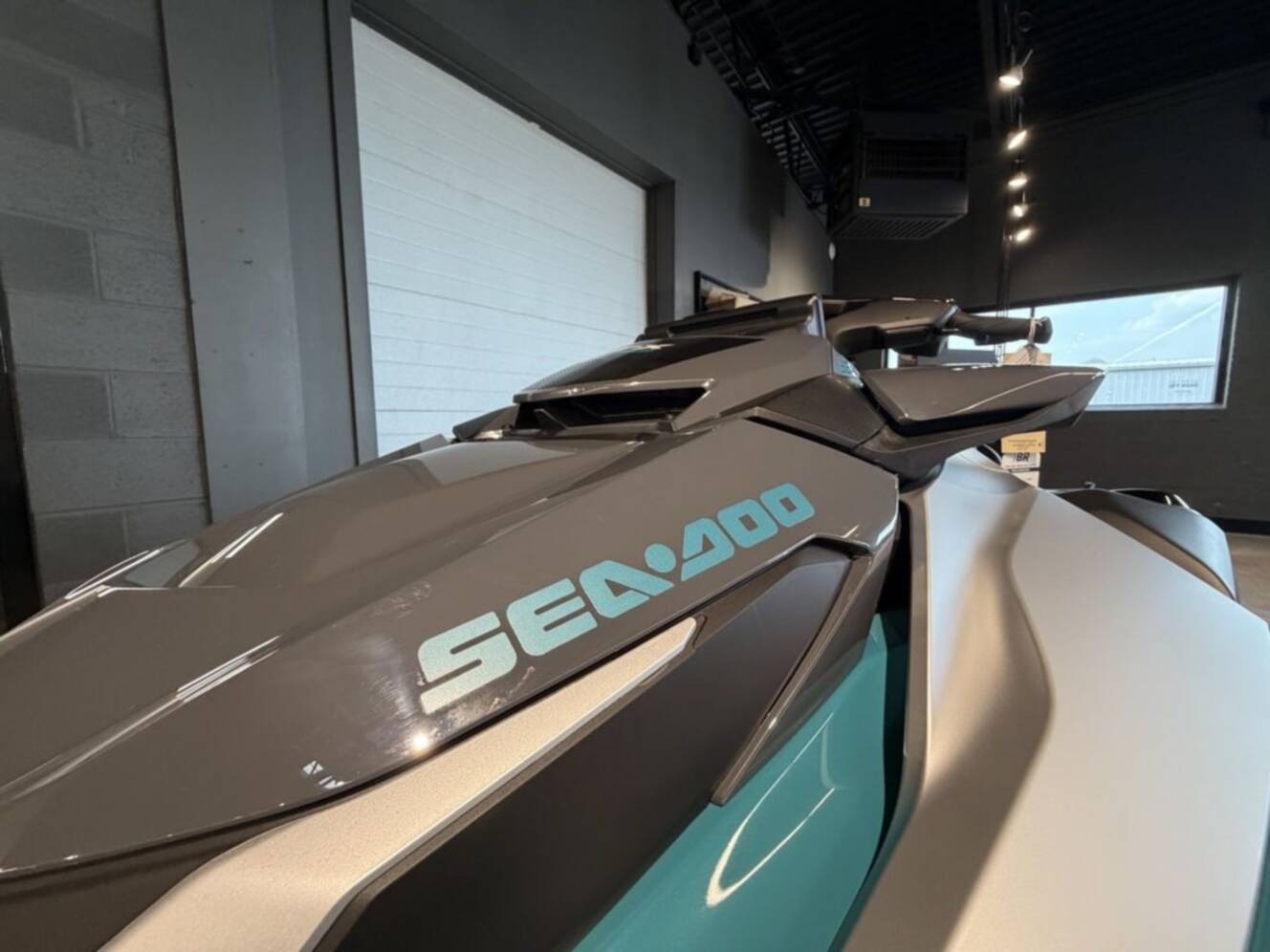 A photo of this 2026 Sea-Doo GTX Limited 325 Teal Metallic