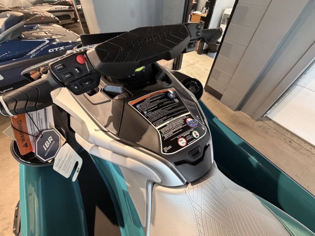 A photo of this 2026 Sea-Doo GTX Limited 325 Teal Metallic