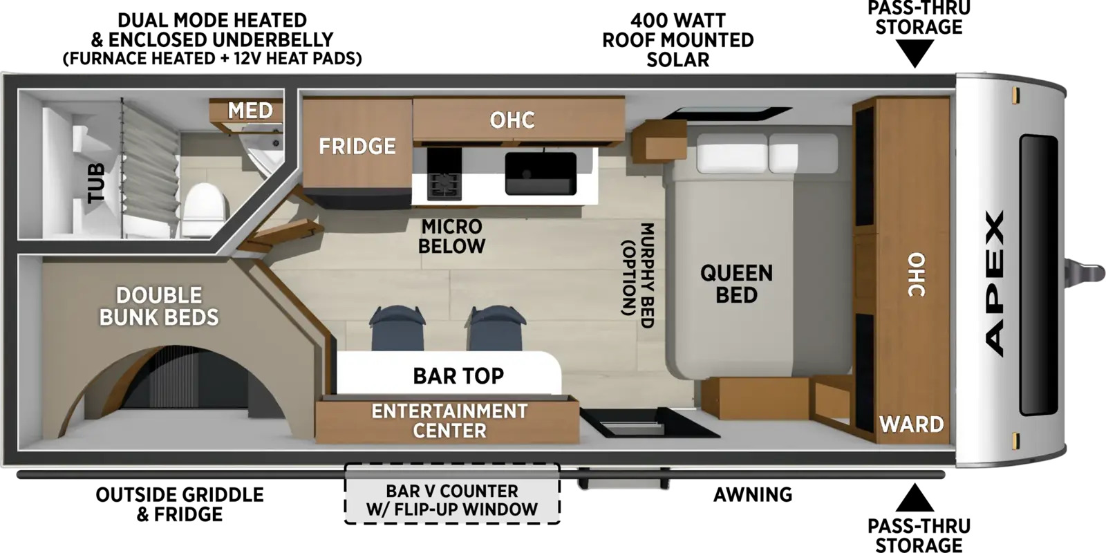 New 2027 Coachmen Apex 183BH-N For Sale in Ocala, FL - 5042467195