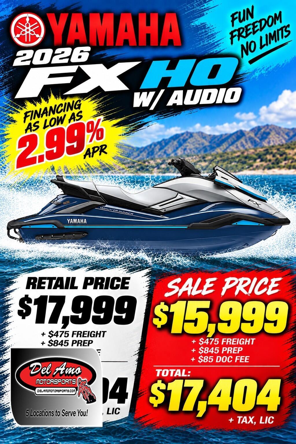 2026 Yamaha FX HO W&sol;AUDIO in redondo beach CA