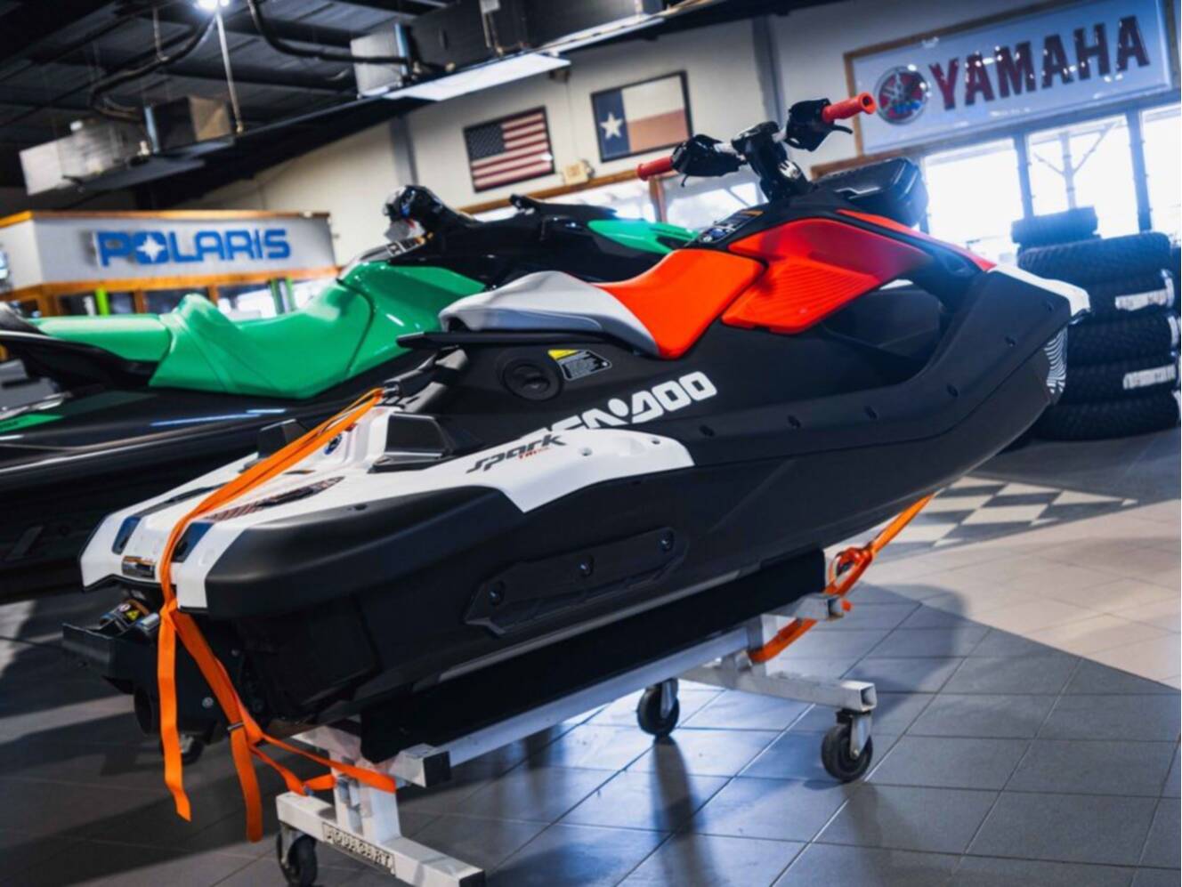 A photo of this 2026 Sea-Doo Spark Trixx for 1 Rotax® 900 ACE - 90 iBR and Au
