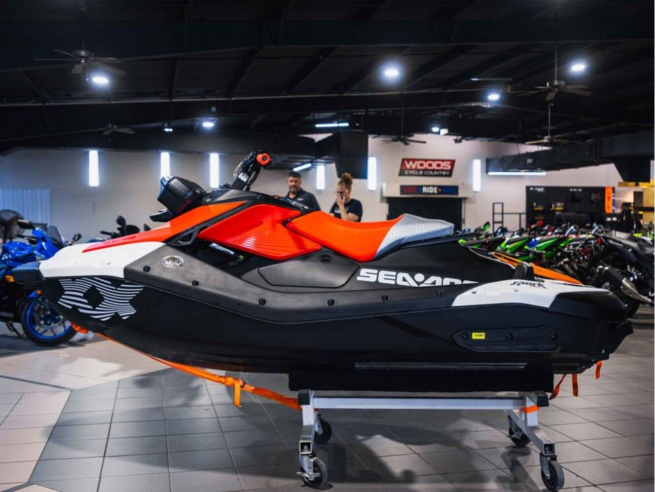 A photo of this 2026 Sea-Doo Spark Trixx for 1 Rotax® 900 ACE - 90 iBR and Au