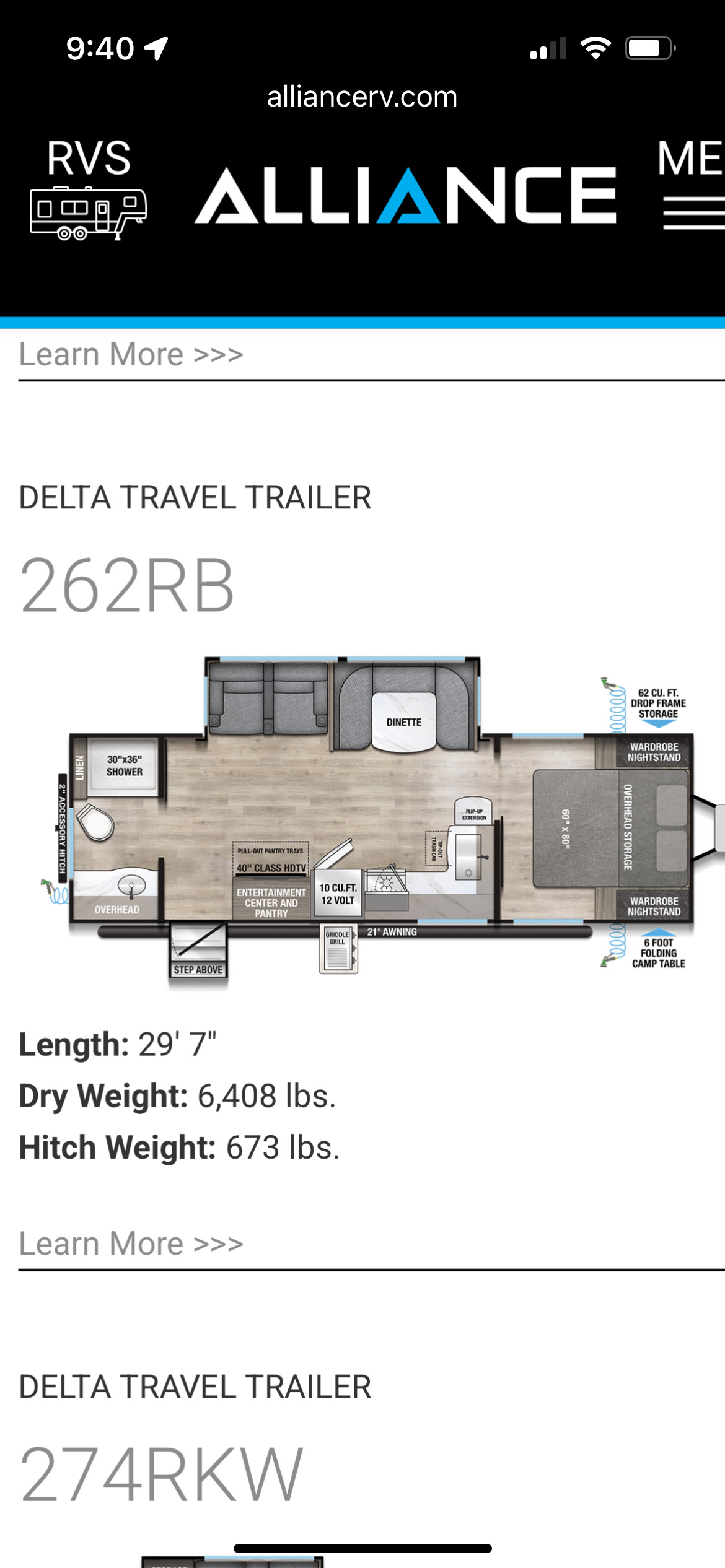 2024 Alliance Rv DELTA 262RB RV