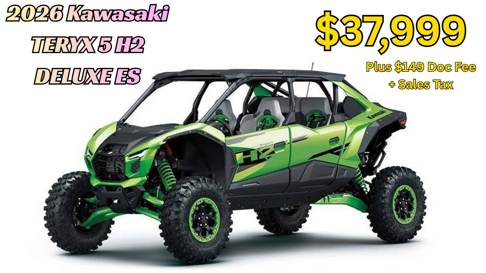 2026 Kawasaki Teryx5 H2 Deluxe eS in whiteland IN