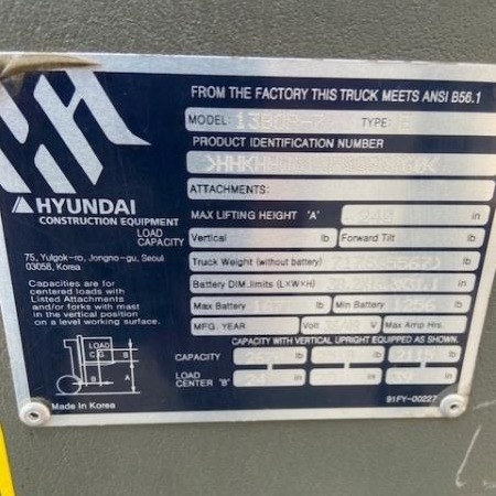 2021 HYUNDAI 13BOP-7 in Houston, TX