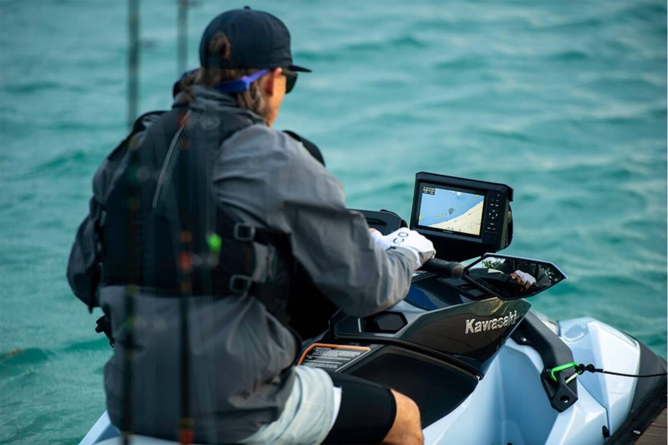 A photo of this 2025 Kawasaki Jet Ski® Ultra® 160LX-S Angler