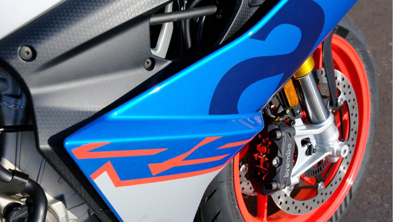 A photo of this 2027 Aprilia RS 660