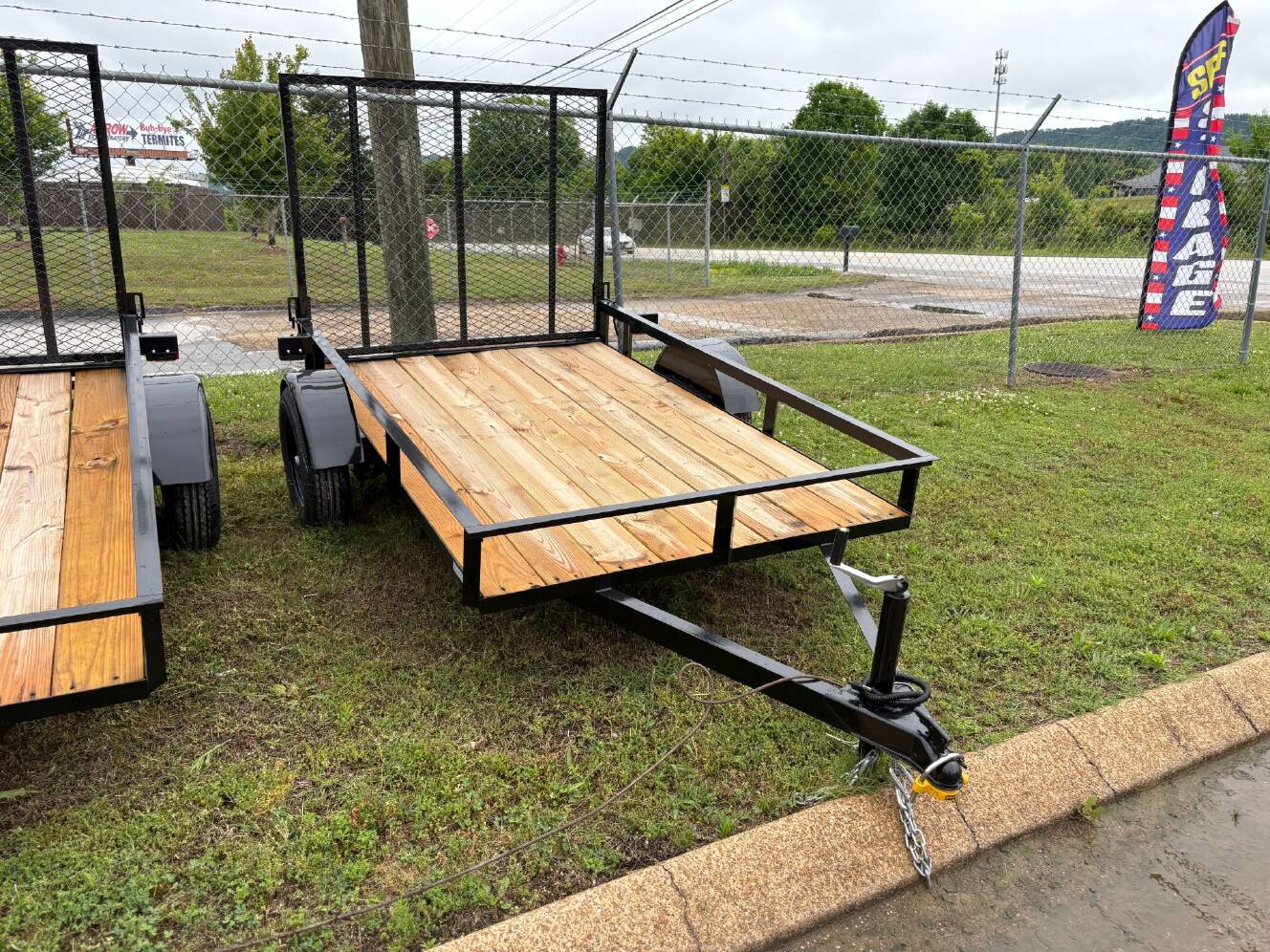 A photo of this 2026 Grey States 5x8 Utility Trailer
