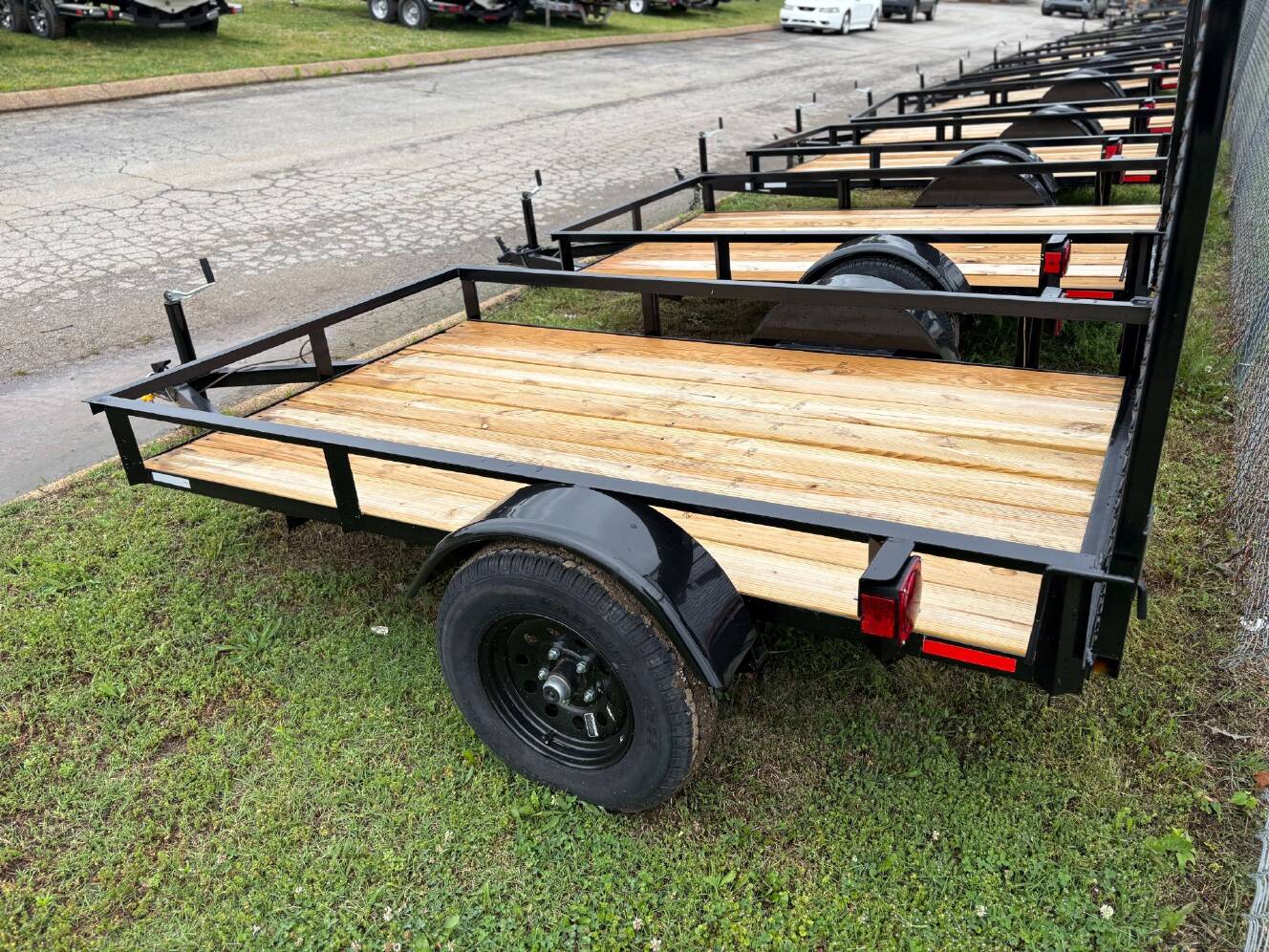 A photo of this 2026 Grey States 5x8 Utility Trailer