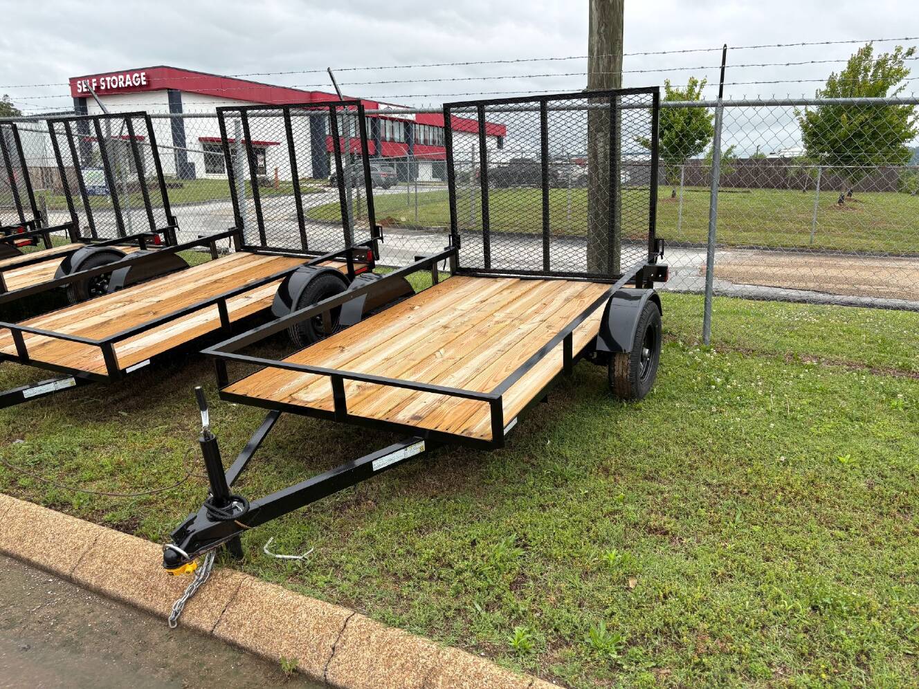 A photo of this 2026 Grey States 5x8 Utility Trailer