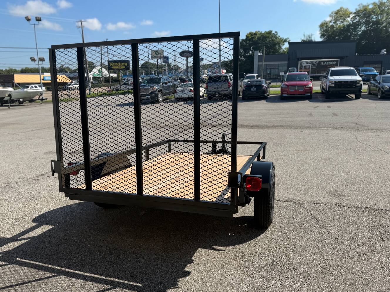A photo of this 2026 Grey States 5x8 Utility Trailer