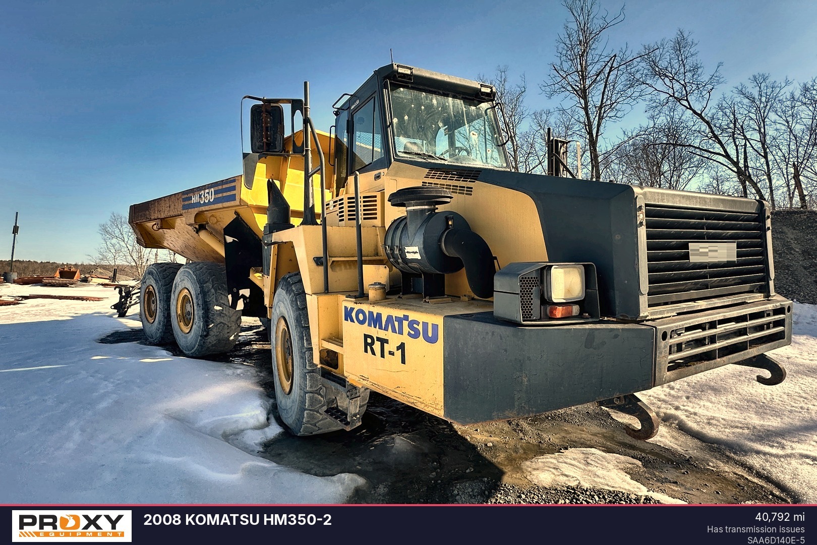 2008 KOMATSU HM350-2 in Scranton, PA