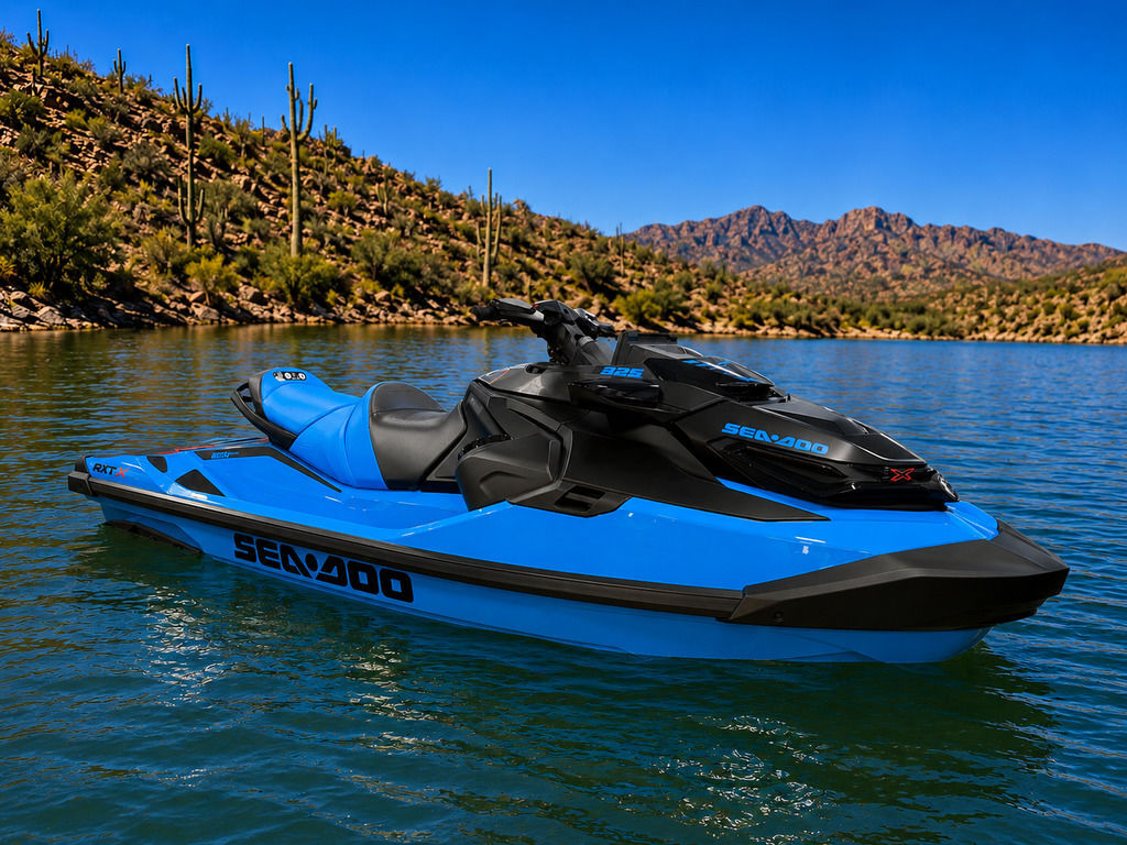 2026 Sea-Doo RXT-X 325 Gulfstream Blue Premium in lake havasu city AZ