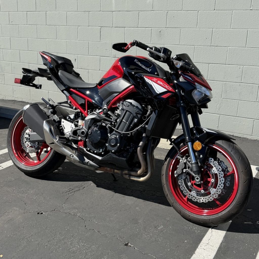 Used 2024 Kawasaki Z900 Candy Persimmon Red/ebony Abs For Sale in