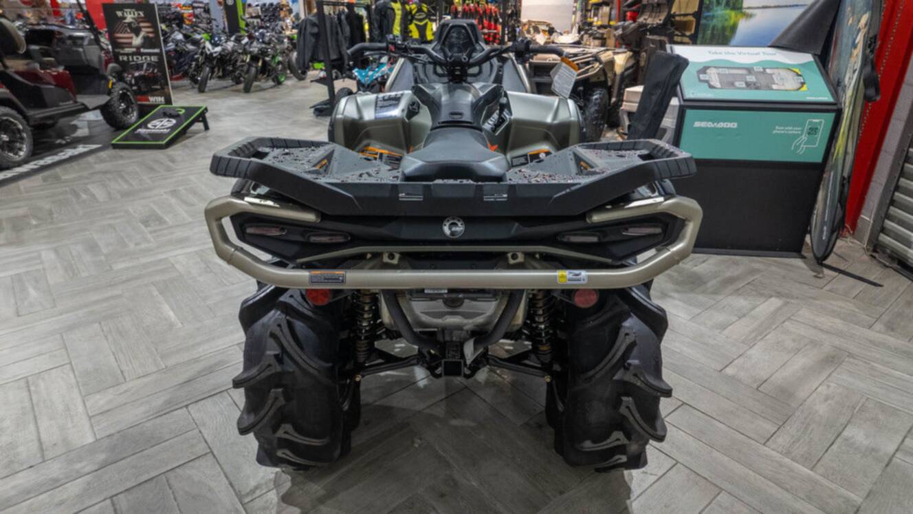 A photo of this 2026 Can-Am Outlander X mr 1000R Loft Green Satin