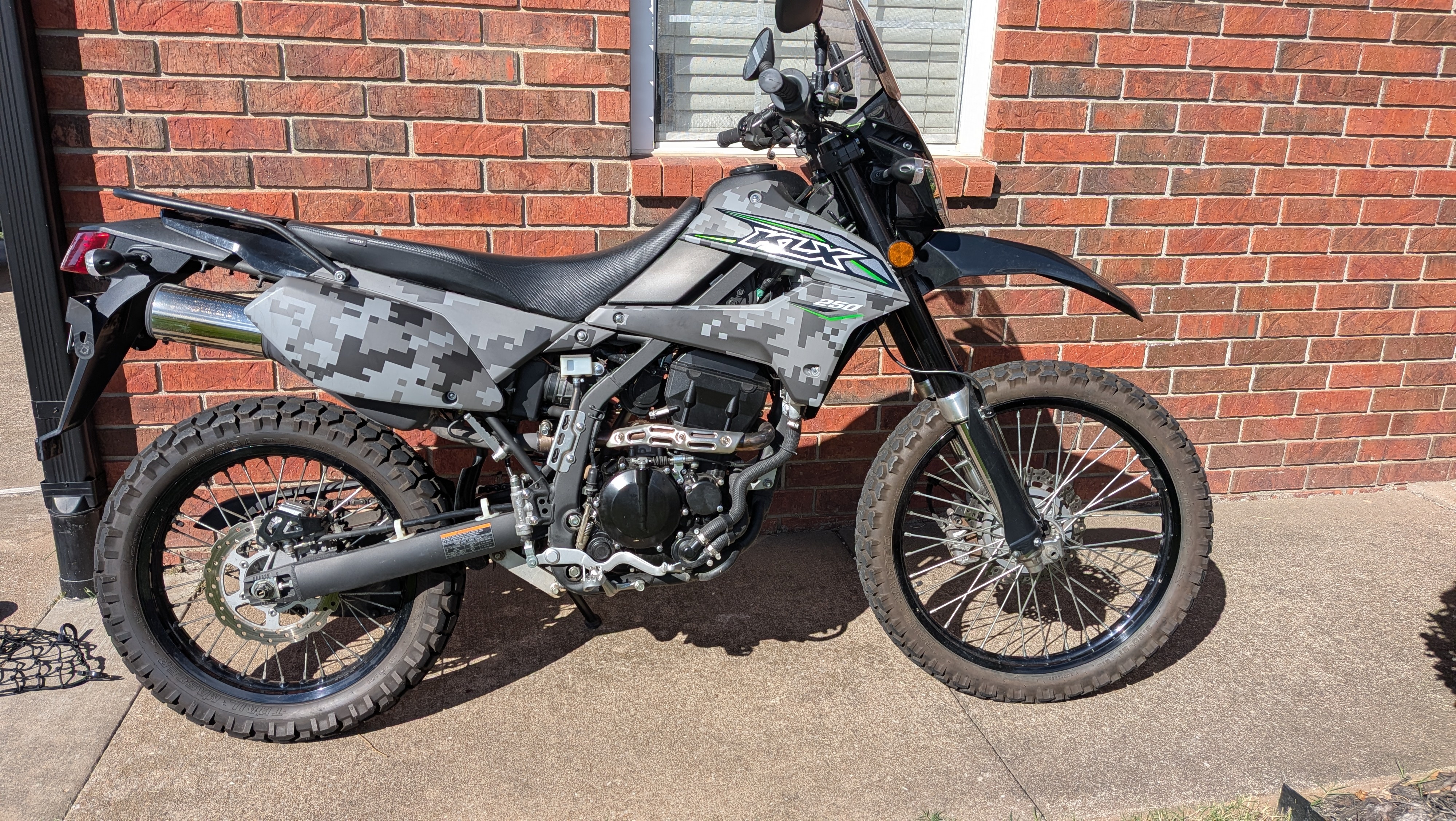 2018 Kawasaki KLX 250 CAMO Dual Sport motorcycle
