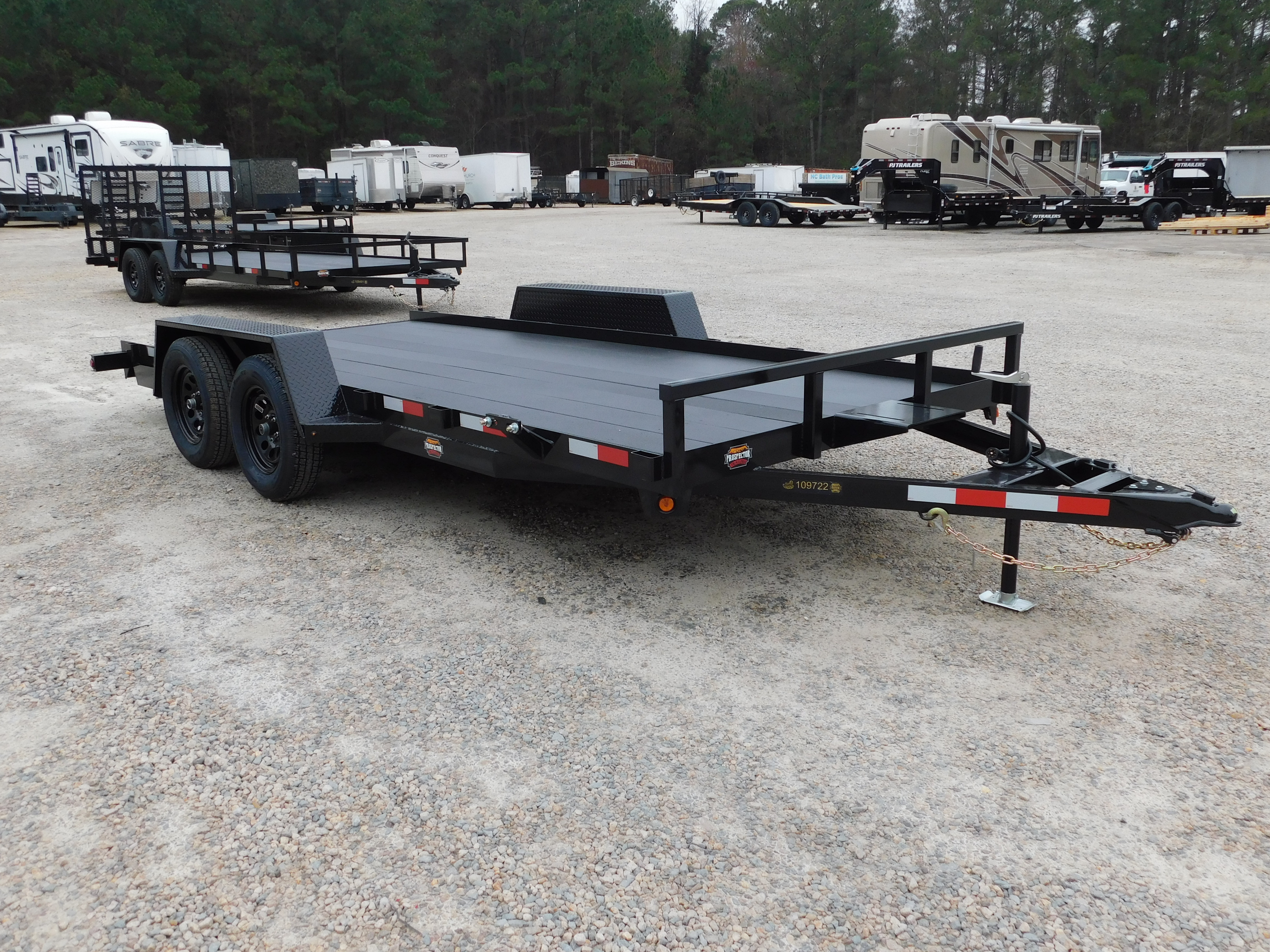 2026 COVERED WAGON TRAILERS Prospector 16' with Aluminum Slide In Ramps in Hope Mills, NC