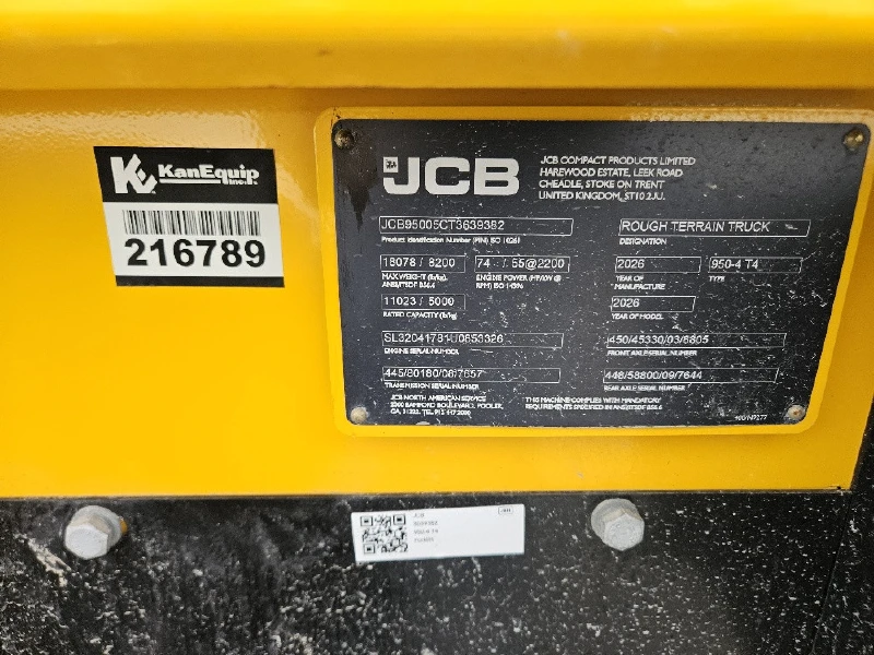 2026 JCB 950 RTFL