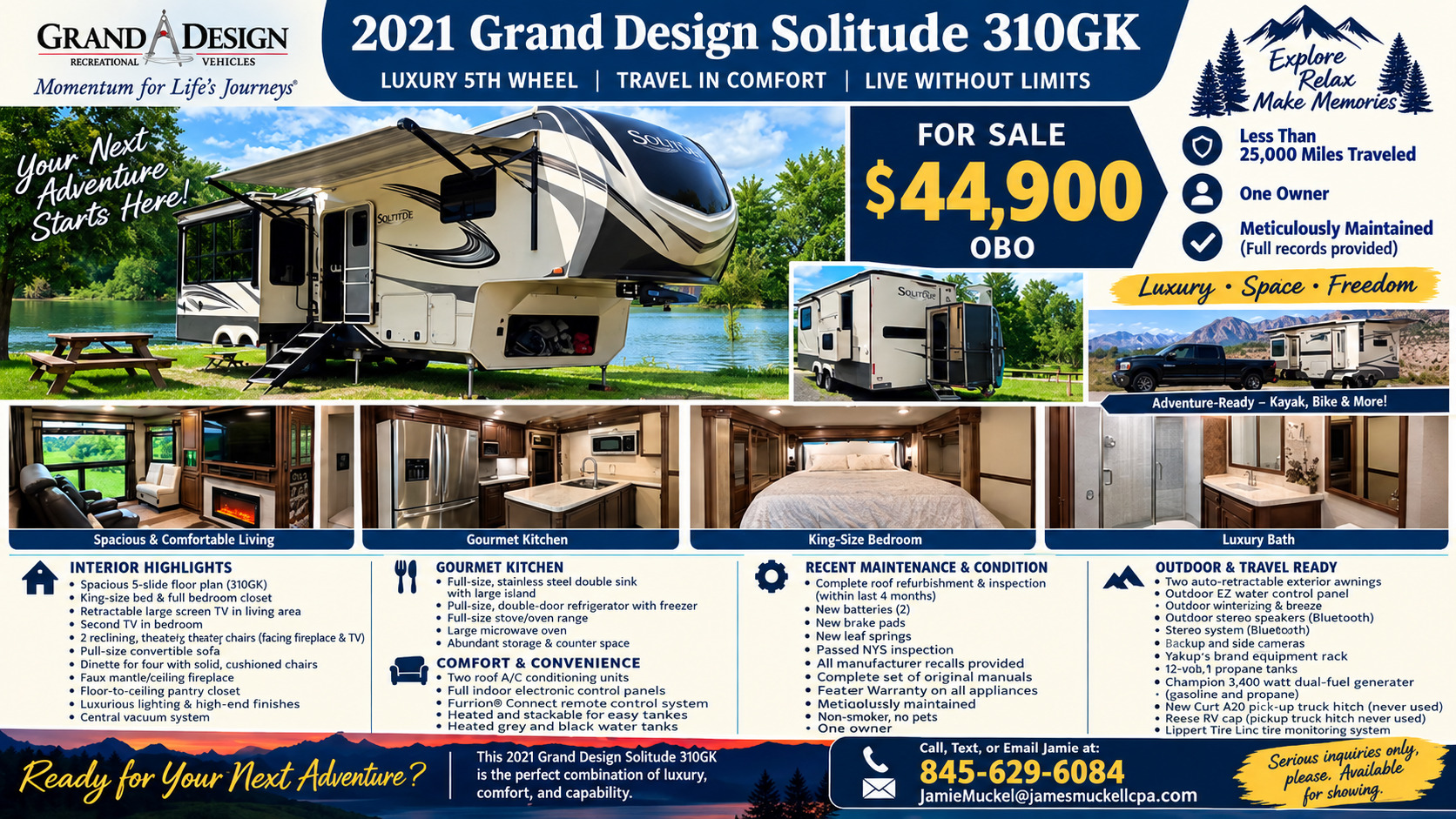 2021 Grand Design SOLITUDE 310GK RV
