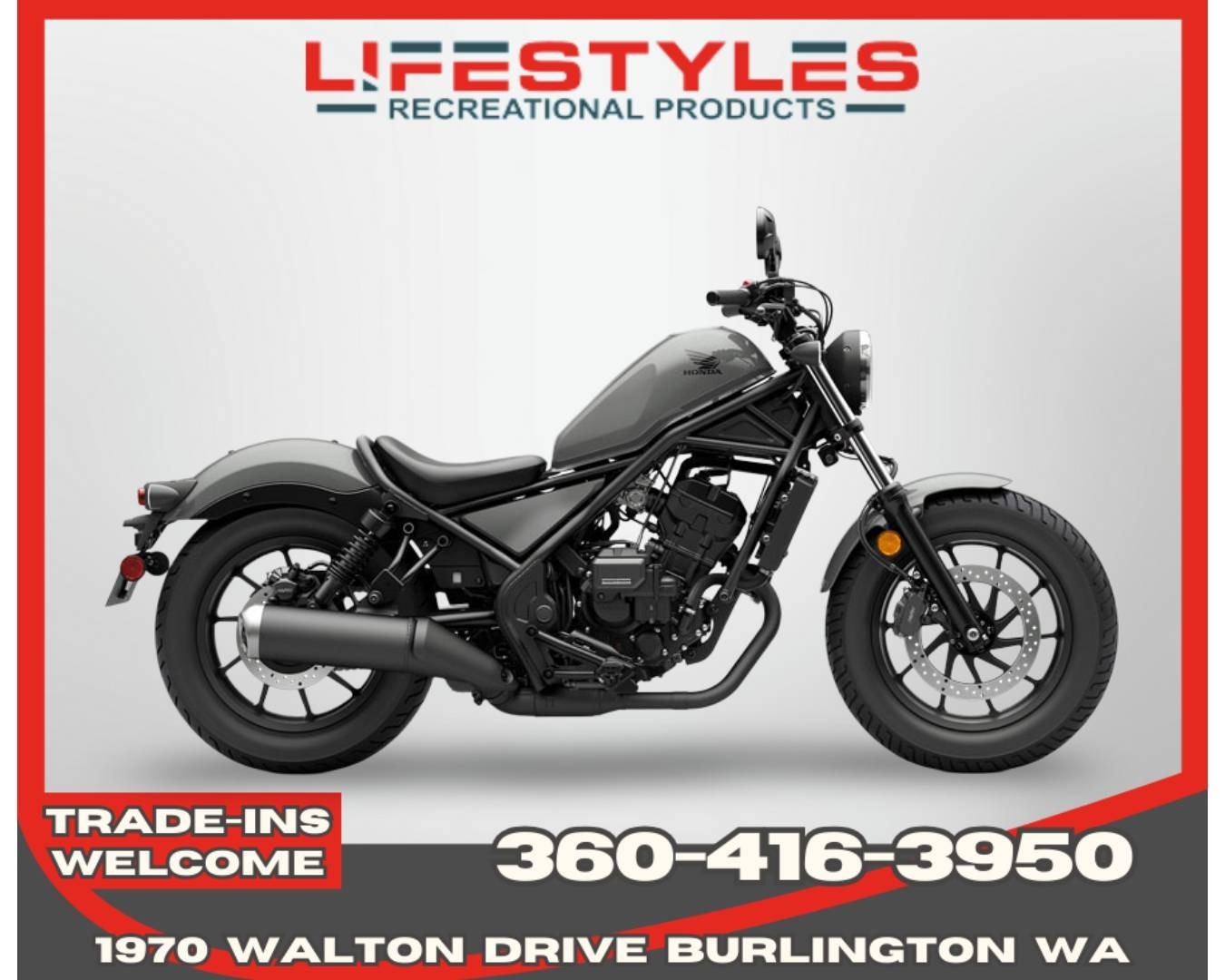 2026 Honda Rebel 300 E-Clutch 300 E-CLUTCH in Burlington, WA