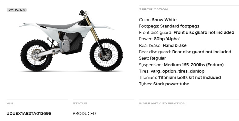 2026 Stark Future Varg EX Alpha 80 HP ALPHA 80HP in Sublimity, OR