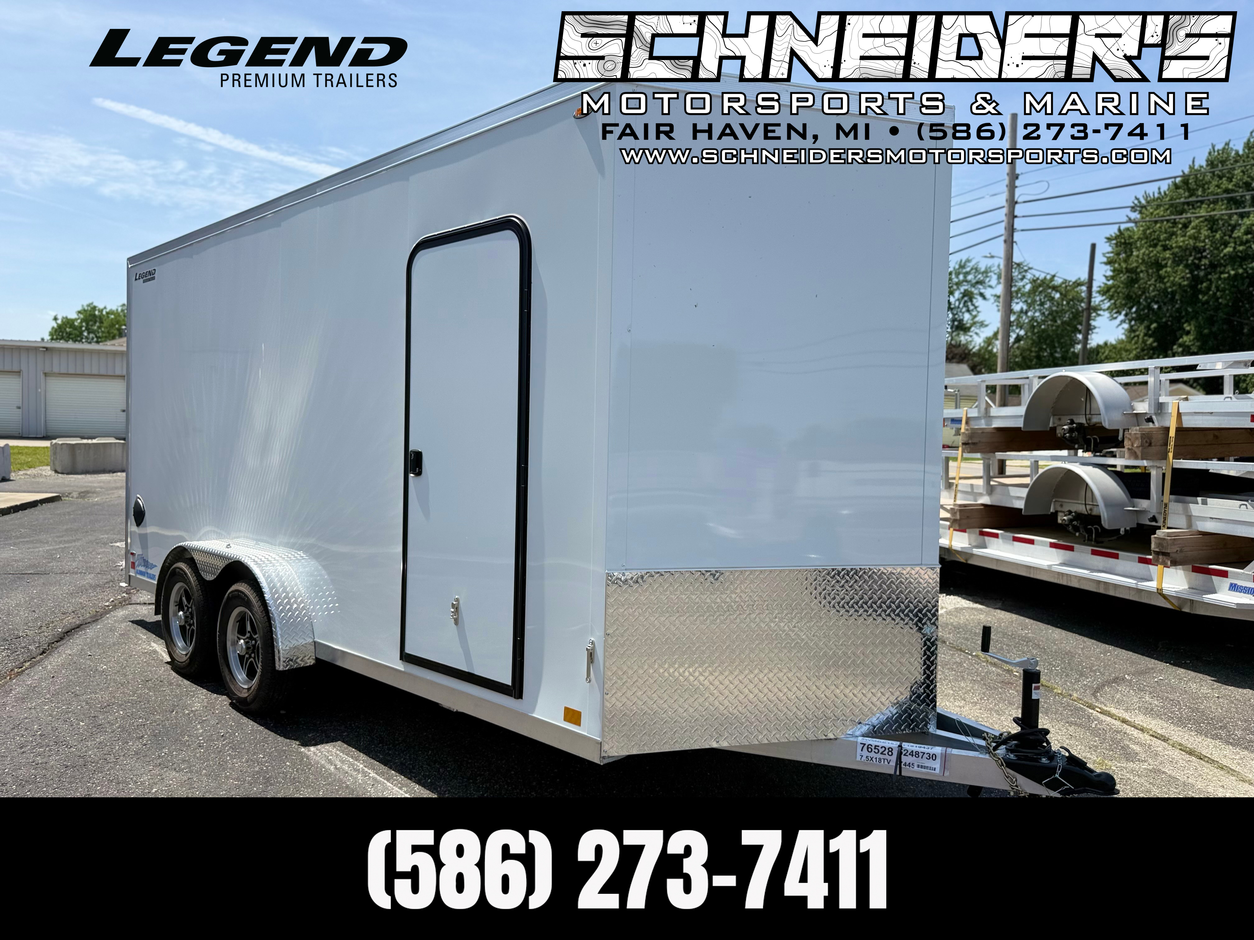 2027 Legend 7.5x18 Thunder V-Nose Tandem Axle Enclosed Cargo Traile in Fair Haven, MI