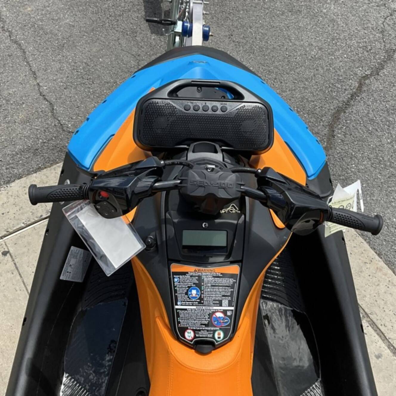 A photo of this 2026 Sea-Doo Spark Trixx for 3 Rotax® 900 ACE - 90 iBR and Aud