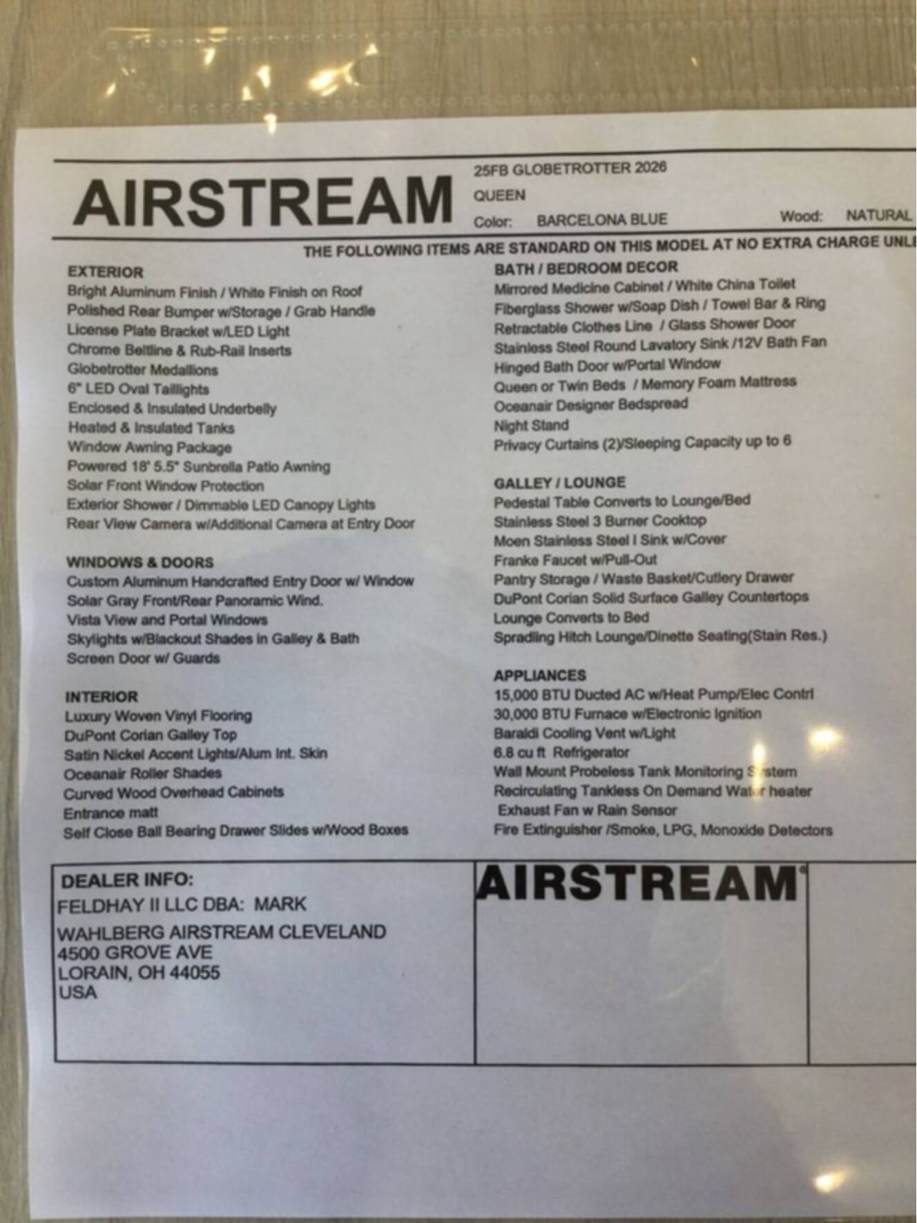 A photo of this 2026 Airstream Globetrotter® 25FB