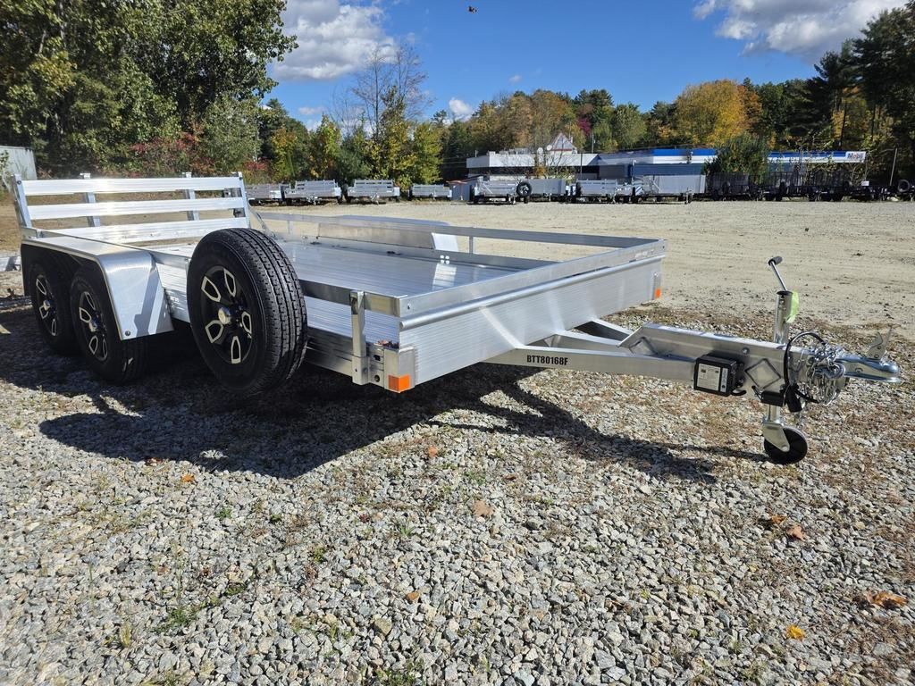 2027 Bear Track Trailers 80" Wide Tandem Axle Alum Deck Utility Trailer with in Swanzey, NH