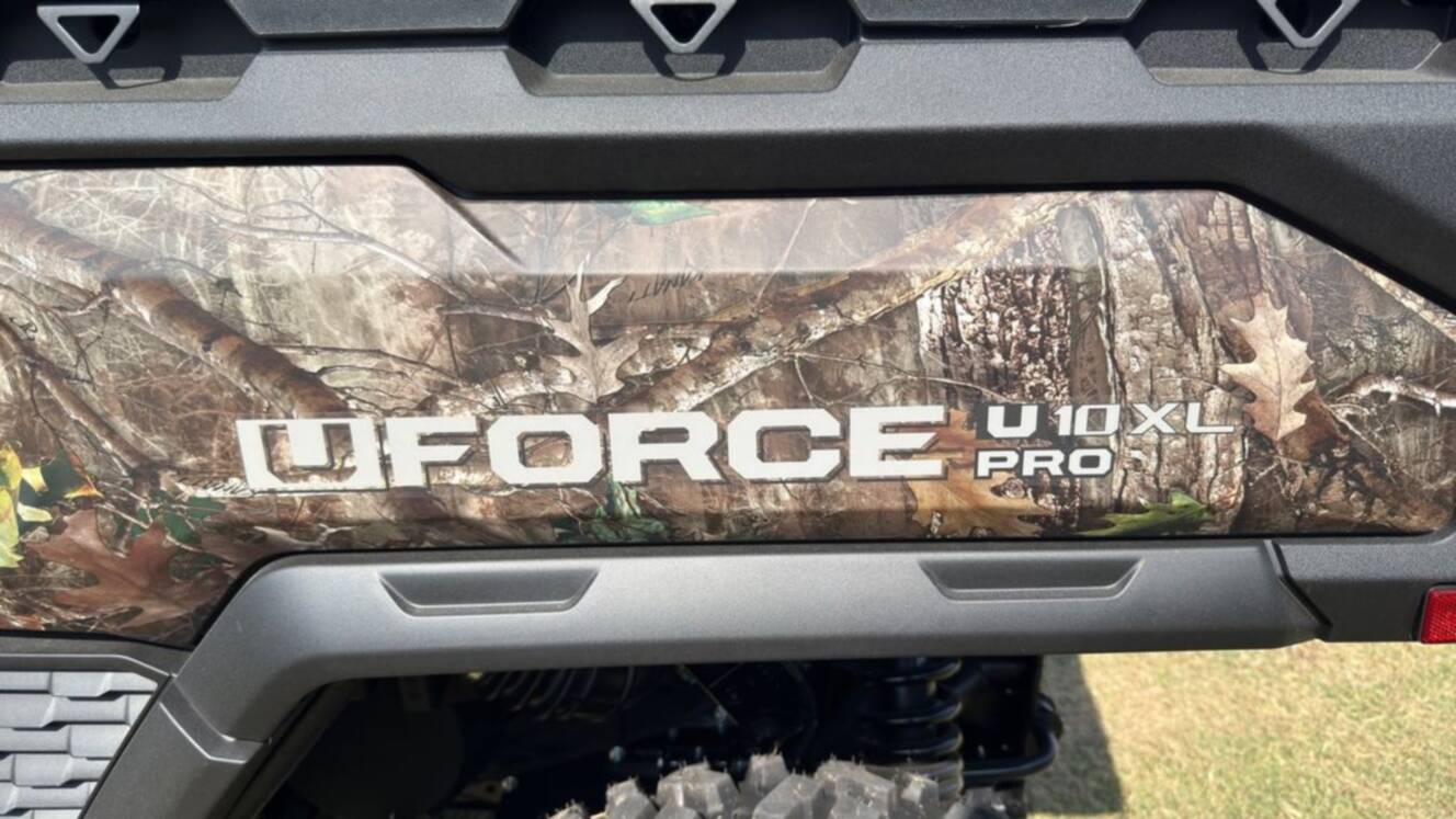 A photo of this 2026 CFMOTO UFORCE U10 XL Pro Highland Camo
