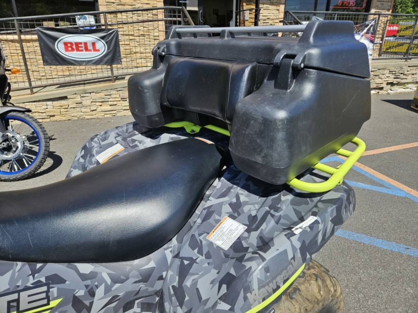 A photo of this 2023 Kawasaki Brute Force® 750 4x4i EPS Fragment Camo Gray