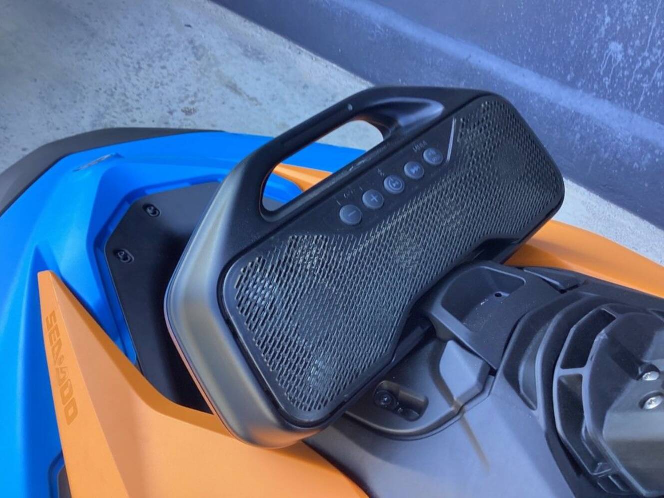 A photo of this 2026 Sea-Doo Spark Trixx for 3 Rotax® 900 ACE - 90 iBR and Aud