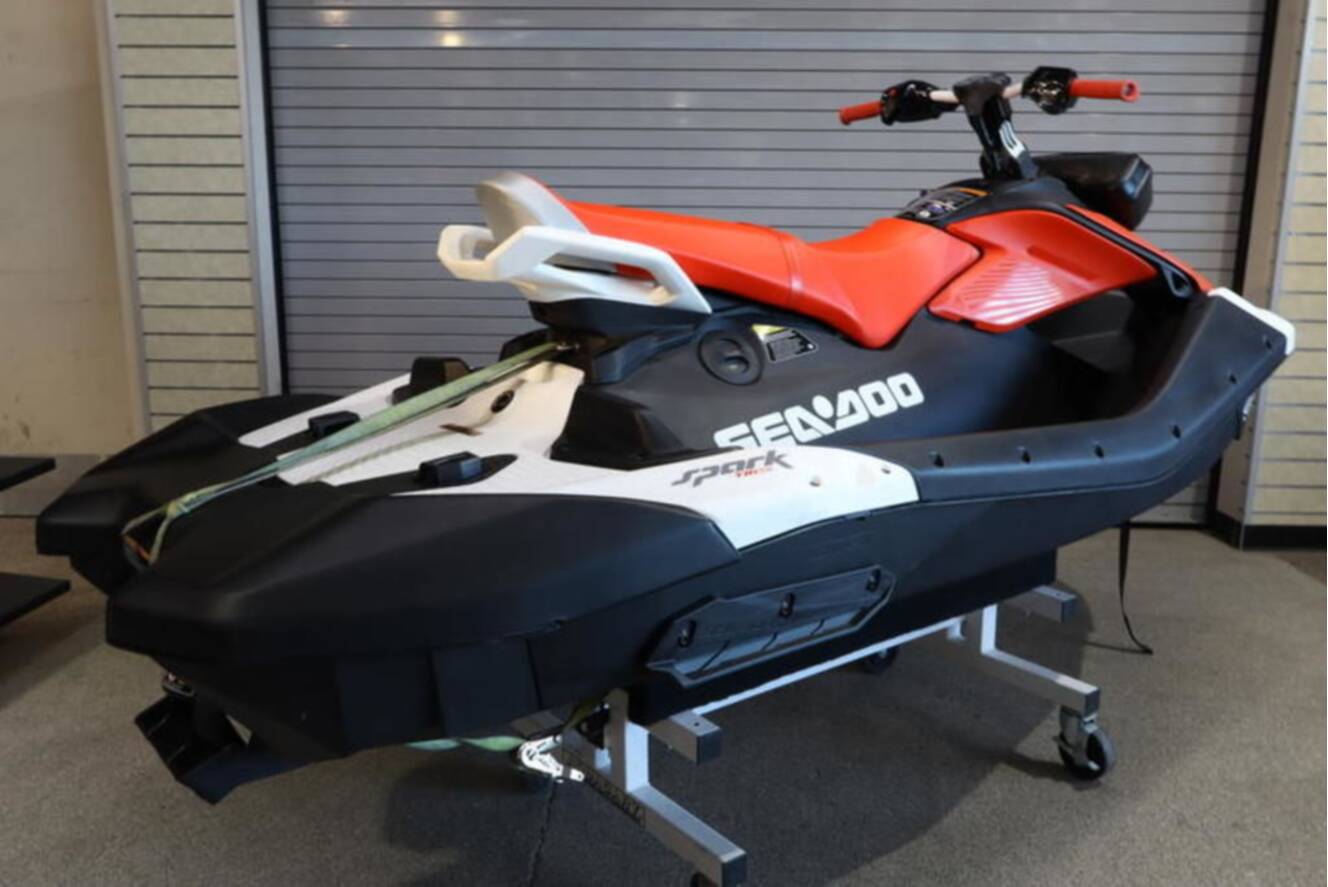 A photo of this 2026 Sea-Doo Spark Trixx for 3 Rotax® 900 ACE - 90 iBR and Aud