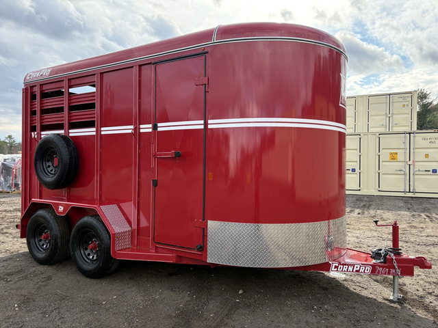 2025 CORNPRO 7x14 SB-14 7K Steel Livestock Trailer w/Extra Height & in Turner, ME