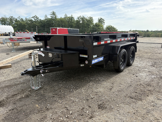 2027 SURE-TRAC 5x10 7K Low Profile Powder Coated Dump Trailer w/Rear B in Turner, ME