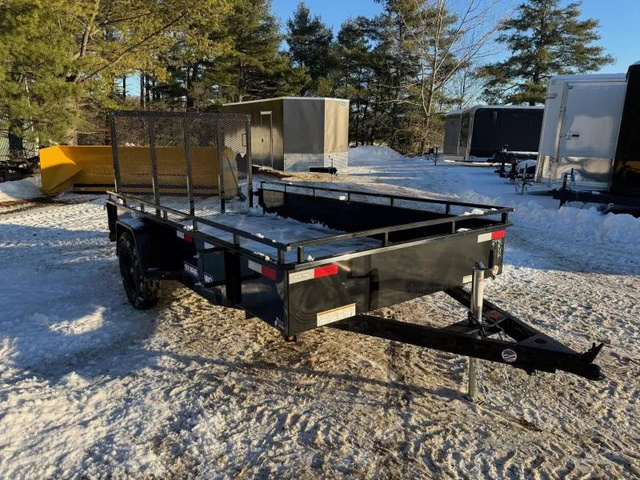 2026 SURE-TRAC 6X12 Powder Coated 3K Steel Hight Side Utility Tra in Turner, ME