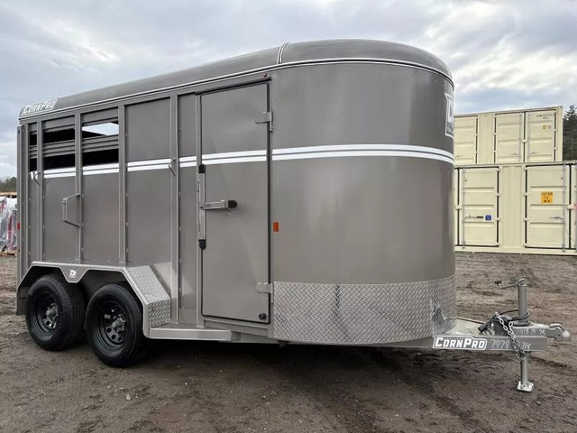 2025 CORNPRO 7x14 SB-14 7K Steel Livestock Trailer w/Extra Height in Turner, ME