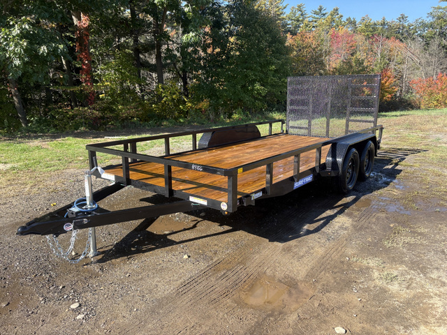 2027 SURE-TRAC 7X16 7K Powder Coated Tube Top Utility Trailer in Turner, ME