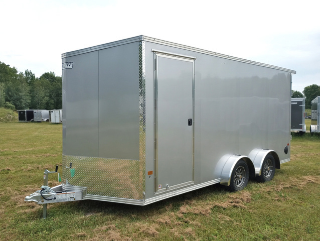 2026 E-Z HAULER 7.5x16 7K Aluminum Enclosed UTV/Cargo Trailer w/Rear Do in Manchester, ME