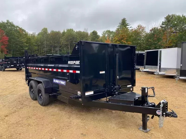 2027 SURE-TRAC 7x14 Powder Coated 14K Telescopic High Side Dump Traile in Loudon, NH
