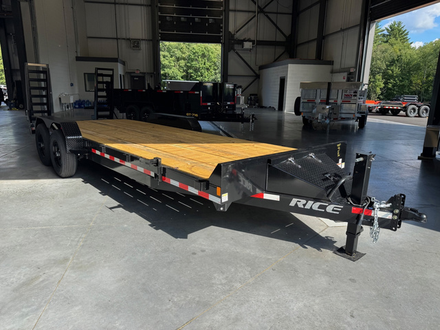 2027 RICE 7X22 Powder Coated 14K Lowpro Equipment Trailer W/Toolb in Loudon, NH