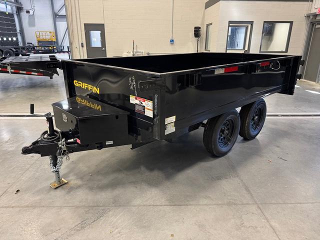2026 GRIFFIN 6X10 Powder Coated 7K Deckover Dump Trailer in Loudon, NH