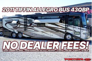 2011 TIFFIN MOTORHOMES ALLEGRO BUS 43QBP